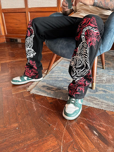 'JAPANESE TIGER ART' VALKYRE JEANS