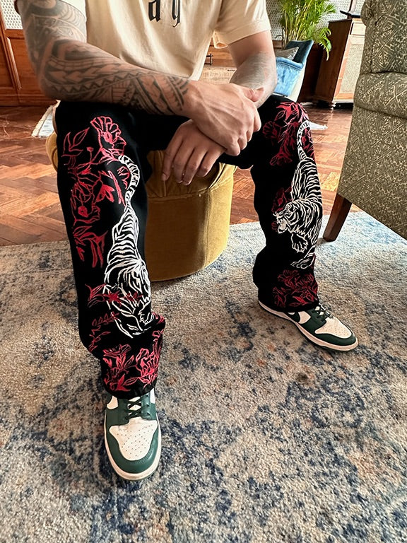 'JAPANESE TIGER ART' VALKYRE JEANS