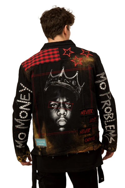 NOTORIOUS B.I.G 'NEVER LOSE, NEVER CHOSE TO' BLACK VALKYRE JACKET