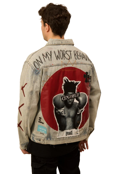 BASQUIAT - 'ON MY WORST BEHAVIOUR' OFF WHITE VALKYRE JACKET