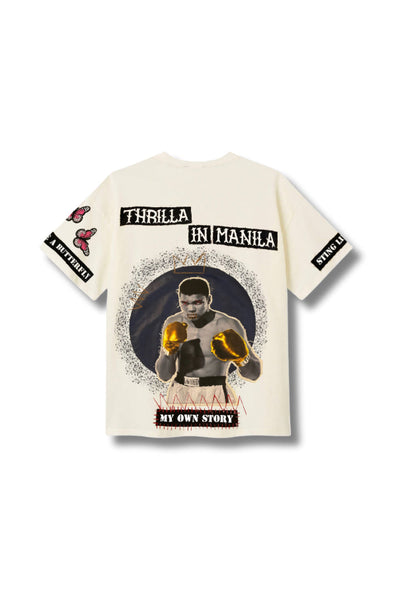 THRILLA IN MANILA - A MUHAMMAD ALI TRIBUTE OFF WHITE VALKYRE TSHIRT