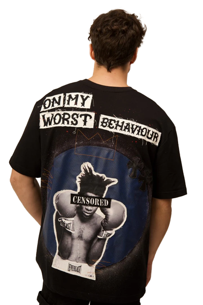 ON MY WORST BEHAVIOUR - A BASQUIAT TRIBUTE  VALKYRE TSHIRT