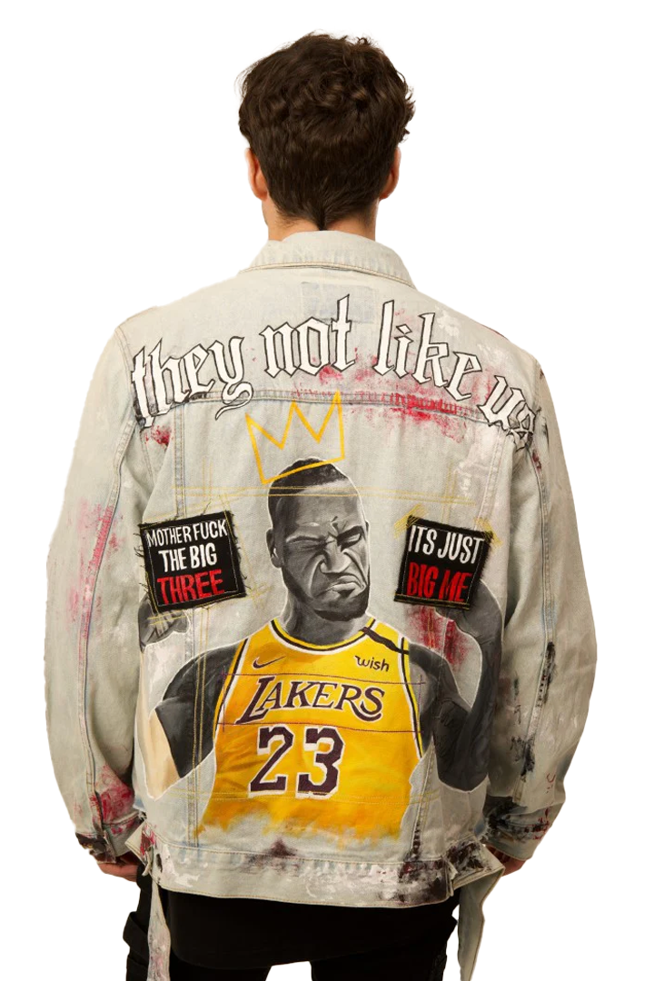 KING JAMES - 'THEY NOT LIKE US' OFF WHITE VALKYRE JACKET