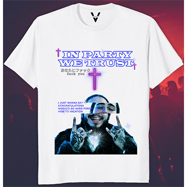 POST MALONE PARTY VALKYRE T-SHIRT