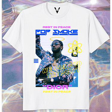 POP SMOKE 'REST IN PEACE' - VALKYRE T-SHIRT