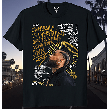 NIPSEY HUSSLE 'OWN YOUR MIND' VALKYRE T-SHIRT